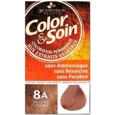 Coloration Blond Cendré 8A Color & Soin