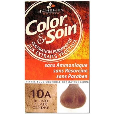 Coloration Blond Clair Cendré 10A Color & Soin