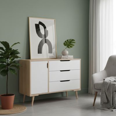 Commode Moderne - MDF Stratifié - 120 x 90 x 40 cm