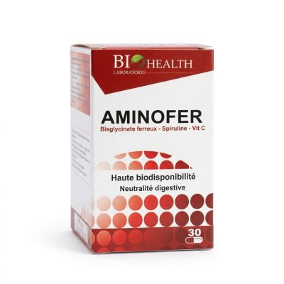 Complément BIOHEALTH AMINOFER - 30 gélules