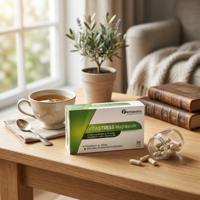 FARMAVANS Vitastress Magnésium Complément Alimentaire 30 Gélules