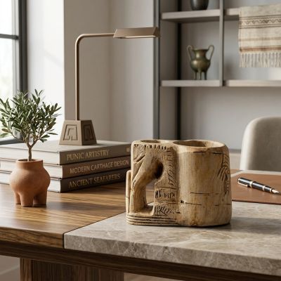 Coupe Falcata historique - Bois sculpté - Artisanat
