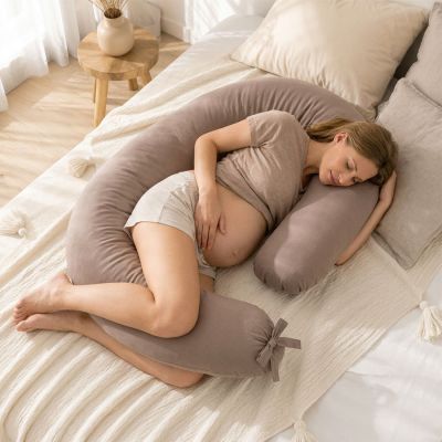 Coussin de grossesse et d’allaitement MON AURA - 100 % coton - Confort et soutien
