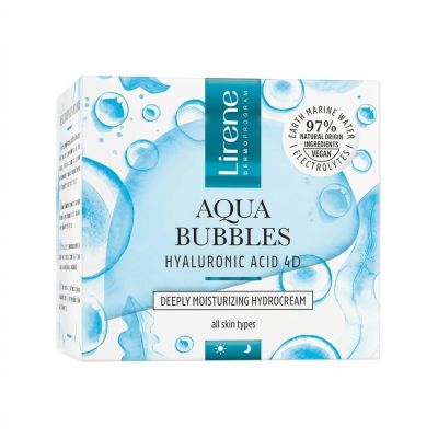 Crème LIRENE AQUA BUBBLES - Hydro - Jour & Nuit - 50ML