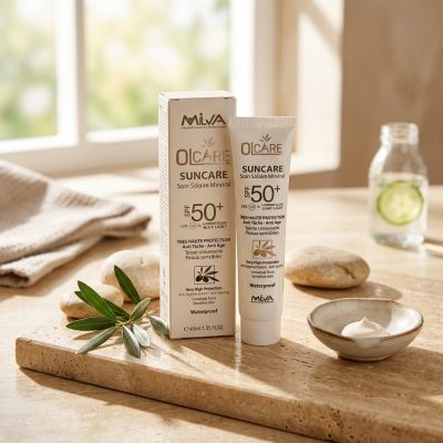 OLCARE Crème Solaire Visage Très Haute Protection SPF 50+ 40ml