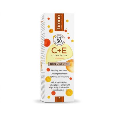 Crème teintée LIRENE C+E VITAMIN ENERGY - SPF50 - 30ML
