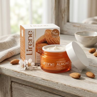Crème Visage Vegan Amande 50ml - Lirene - Hydratante &
