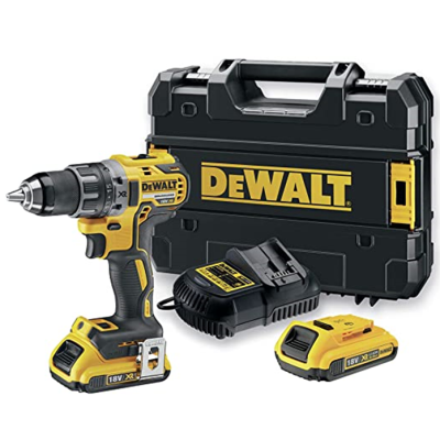 Perceuse-visseuse DEWALT DCD791 - Sans Fil 18V 2Ah Sans Charbon Double Batteries