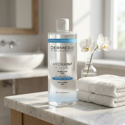 DERMEDIC Hydrain 3 Eau Micellaire Nettoyant Visage 500 ml