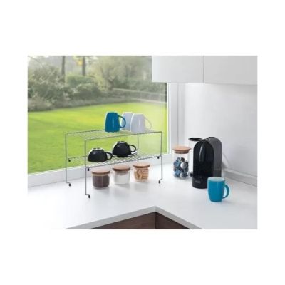 Deux étagères empilables - 47x23x26 cm - 36.43.02 - Gris