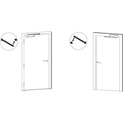 FERME PORTE IS10 EN2/3 SILVER ISEO 37A100003