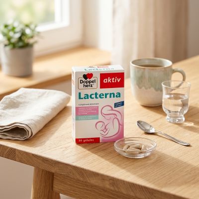DOPPELHERZ Aktiv Lacterna Complément Alimentaire Digestion & Transit 30 Comprimés