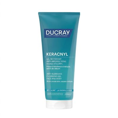 Ducray Keracnyl Gel Moussant 200ml Nettoyant AntiImperfections
