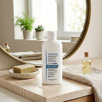DUCRAY Squanorm Shampoing Traitant Pellicules Grasses 200ml