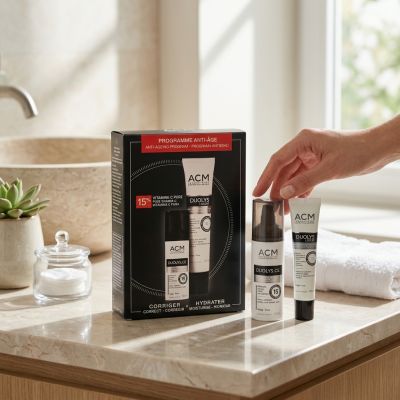 DUOLYS Coffret Anti-Âge Sérum et Crème Légère Peau Mature