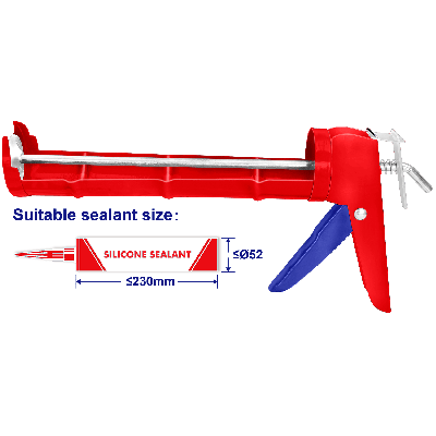 Pistolet silicone 9"230mm t-fer emtop  ECGN02091