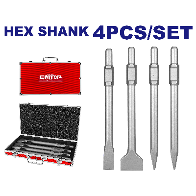 Jeu de 4 burins hex 400 emtop  ECHS0304375