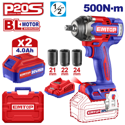 Cle a choc 20v brush 1/2"500nm 2b4 emtop  ECIWL2050