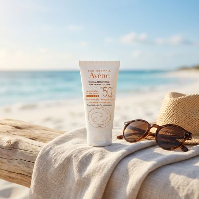 AVÈNE Écran Solaire Minéral Blanc SPF50+ 50ML