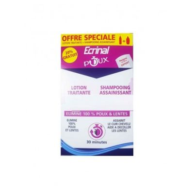 Pack anti-poux ECRINAL - lotion + shampooing