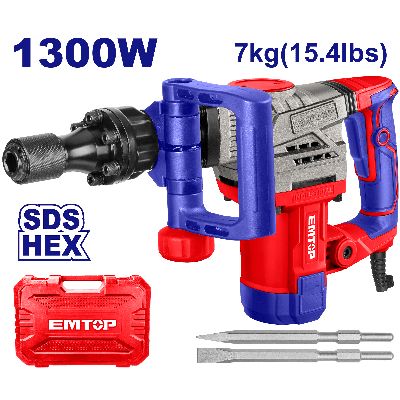 Demolisseur 7kg 1300w 20j emtop  EDBRH1301