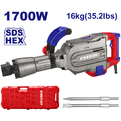 Demolisseur 16kg 1700w 45j emtop  EDBRH1701