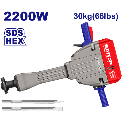 Demolisseur 30kg 2200w 75j emtop  EDBRH2201
