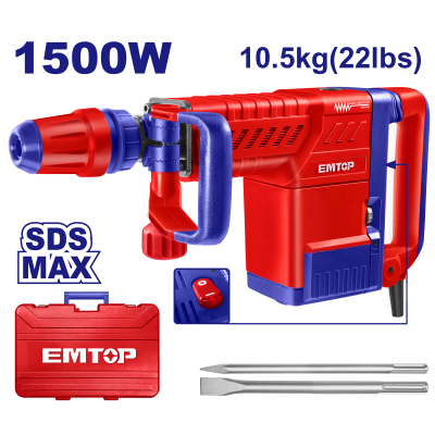 Demolisseur 10kg 1500w 6-25j emtop  EDBRM1501