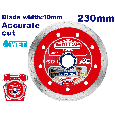 Disque diamant 230 humide emtop  EDDC022301