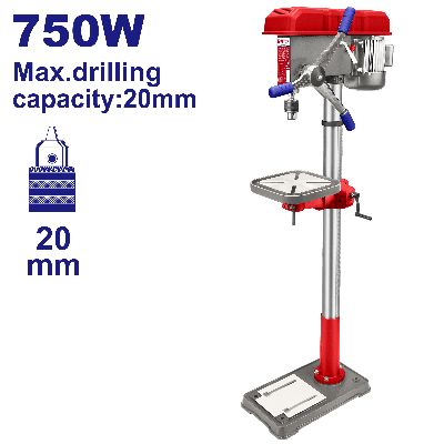 Perceuse a colonne 750w 20mm emtop  EDPS0205