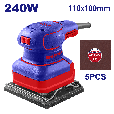 Ponceuse de finition 240w 110*100 emtop efsr24101  
