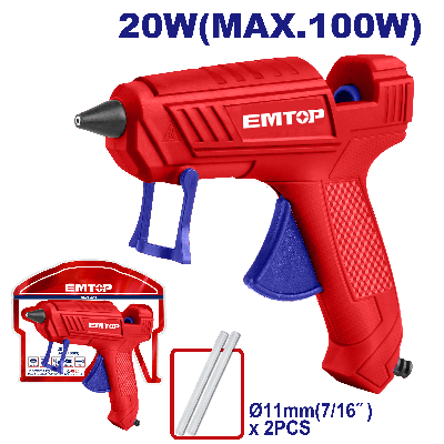 Pistolet silicon electrique 100w emtop  EGGU1401