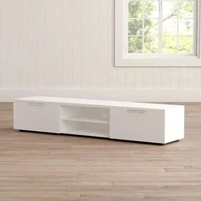 Élément TV Home intérieur - 120x45x35 cm - Blanc