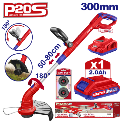 Débroussailleuse 20V EMTOP - Prix Tunisie | Arkan.tn