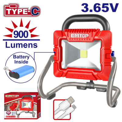 Projecteur led 900 lumens  3,65v emtop  ELWL4415