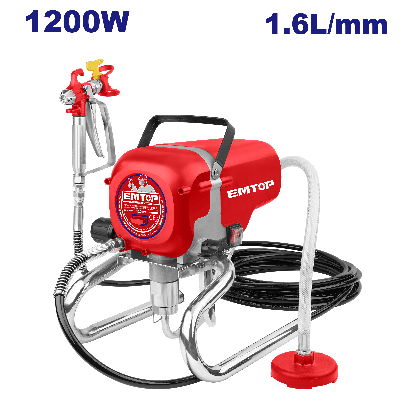 Pulvérisateur Airless 1200W 1,6L/Mm Emtop Emay1A10