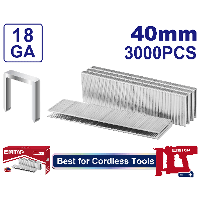 Agrafe 40mm (3000)emtop  ENAL18403