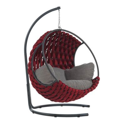 Fauteuil suspendu ESPACE HOME 196x110x125cm - rouge 