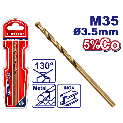 Meches acie m35 hss ø 3,5mm emtop  ETDB130351