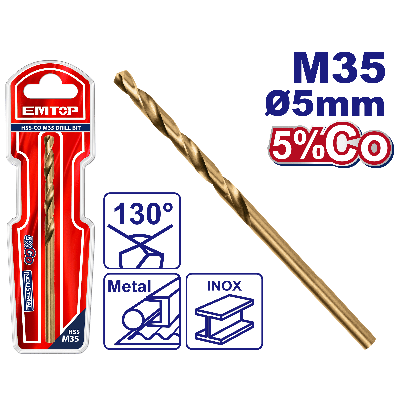 Meches acie m35 hss ø 5mm emtop  ETDB130501