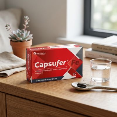 FARMAVANS Capsufer Complément Alimentaire Fer 30 Gélules