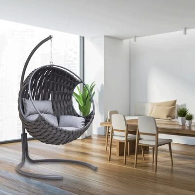 ESPACE HOME - fauteuil suspendu gris