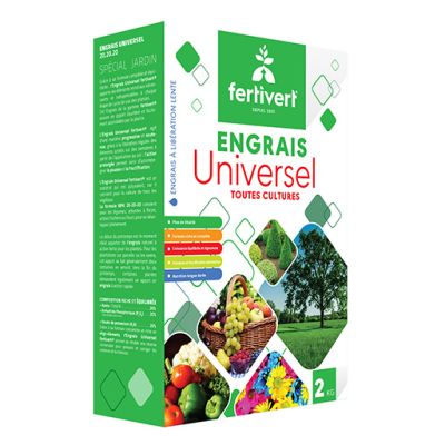Engrais Universel Fertivert 2KG - Prix Tunisie | Arkan.tn
