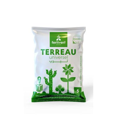 TERREAU FERTIVERT 5 Litres - Prix Tunisie | Arkan.tn