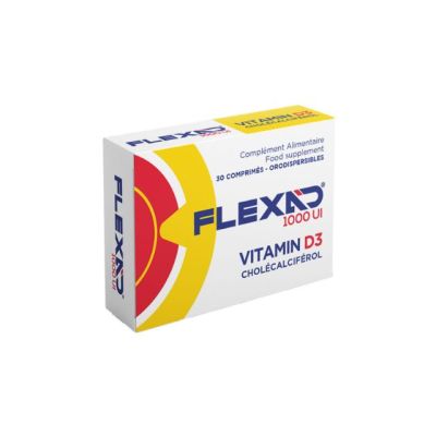 Complément FLEXAD - Vitamine D3 - 1000 UI - 30 comprimés