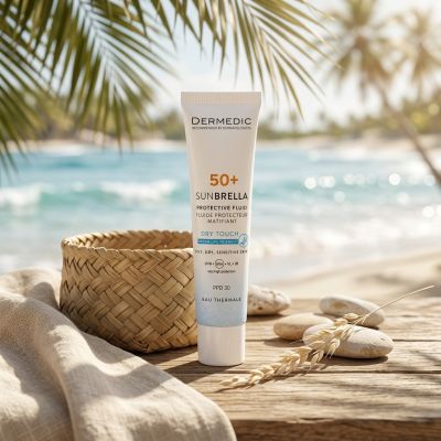 DERMEDIC Sunbrella Fluide Écran Solaire Matifiant SPF50+ 40ML