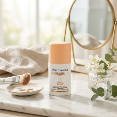 PHARMACERIS F Fond de Teint Ivory 01 SPF50+ 30ML