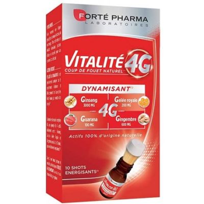 FORTÉ PHARMA VITALITÉ 4G - Dynamisant - 10 ampoules