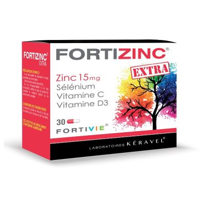 Complément KERAVEL FORTIZINC EXTRA - 30 gélules