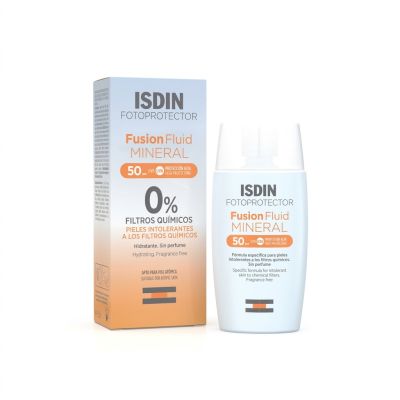 Écran solaire minéral ISDIN - Fusion Fluide SPF50+ - 50ML